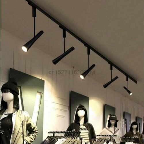 10PCS Dimmable LED Track Light 15W COB Rail Down Lights For Kitchen Clothing Shoes Shop Store Track Lamps Spot Lighting