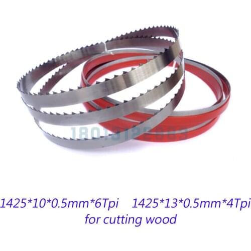 3 Pieces 8" Band Saw Blade 1425*13*0.55mm*4Teeth Wood Saw Blades 10*0.65*1425mm*6Teeth Saw Blades For Woodworking