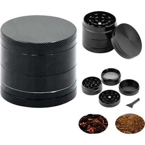 40mm 4-layer Aluminum Alloy Tobacco Grinder High Quality Four Layers Herbal Herb Smoke Grinders Mens Gift