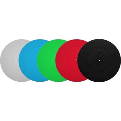 95AF Silicone Pad Rubber LP Antislip Mat Durable Anti-Static Anti-vibration for Phonograph Turntable Vinyl Record Players