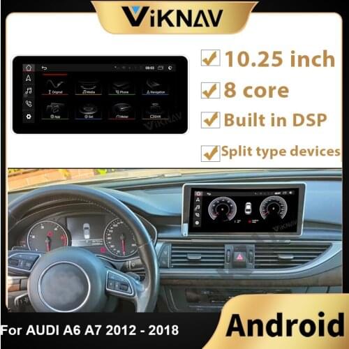 Android stereo Car Radio For AUDI A6 A7 2012 2013 2014 2015 2016 2017 2018 Car GPS Navigation multimedia Payler Head Unit