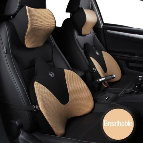 Car Seat Head Neck Rest Massage Auto Pillow 4D Breathable Neck Headrest Car Cover Vehicular Pillow Seat Headrest Accessories