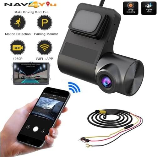 Android Car DVR Dash Camera ADAS Video Recorder 1080P Night Vision Loop Recording G-sensor Wide Angle Registrar WiFi 24H Parking