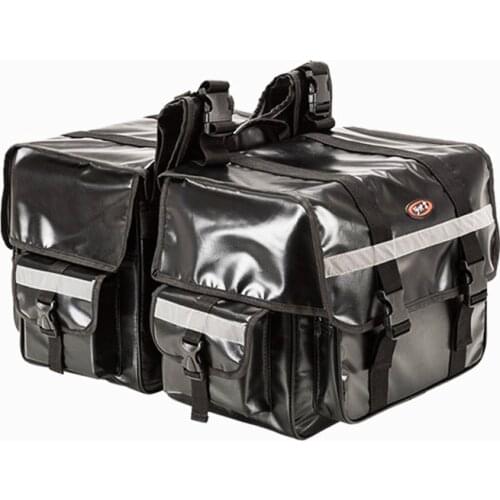 Motorcycle Trunk Saddle Bags Size 70L Scooter Motocross Tank Sac Luggage Case Motorbike Side Suitcases Crashbar Bag