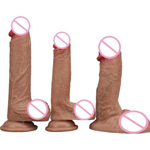 Super Soft Silicone Realistic Penis Skin Feeling Big Dildo with Suction Cup Sex Toys for Woman Realistic Dick Adult Sex Products