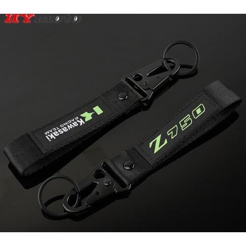 Newest Embroidery Key Hold Chain Ring Collection Keychain For Kawasaki Z750 Z 750 High Quality Motorcycle Keyring