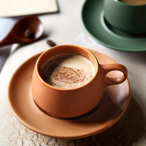 Tea and Coffee Cups and Saucer Sets European Ceramic Water Cup Porcelain Color Beauty Northern Simple Milk Mugs Exquisite Gifts