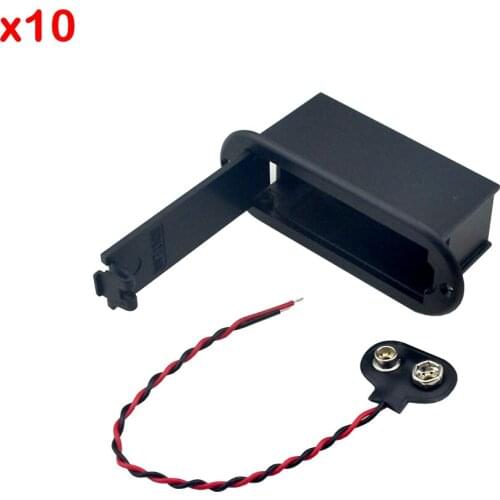 Black ellipse 9V Battery Holder Case for Active Guitar Bass Pickup for Electric Guitar With Battery Box Replacement