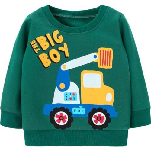 Bambino New Year 2021 Sweatshirt Tractor Fleece Winter Clothes Kids Girl 2-9 Years Little Boy Costumes Warm School Clothing