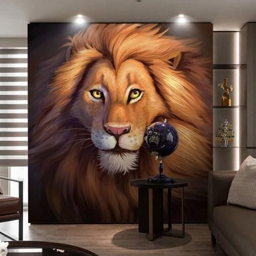 Dropship Custom Photo Mural European Style Modern Art Hand Painted Oil Painting Golden Living Room Nordic Wallpaper Wall Decor