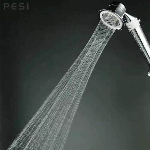 Handheld Shower Head High Pressure Chrome 3 Spary Setting with ON/OFF Pause Switch Water Saving Adjustable Luxury Spa Detachable