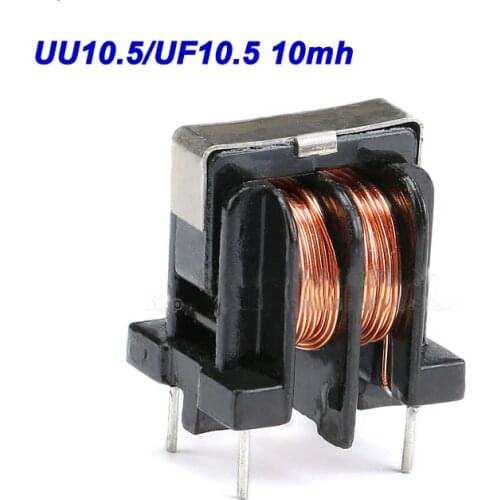Free ship 30pc 10mh Wave filter common mode Inductors UU10.5/UF10.5 Common-mode inductor 10MH Pitch 10*13mm Wire diameter 0.27m