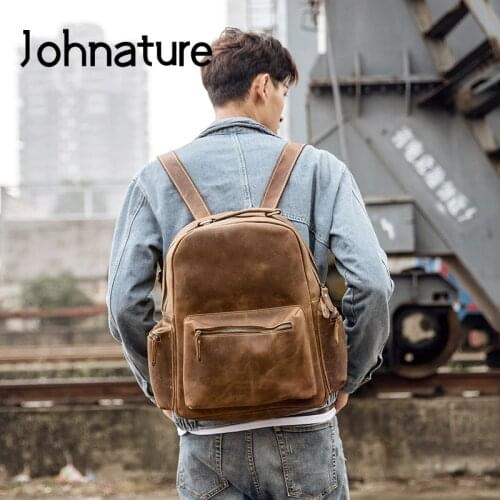 Мужские рюкзаки для ноутбука Johnature China At AliExpress