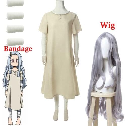 Eri Cosplay Costume Dress Bandage Anime My Hero Academia 4 Cosplay Costumes Boku no Hero Academia Eri Short Sleeve Dress Wig Set