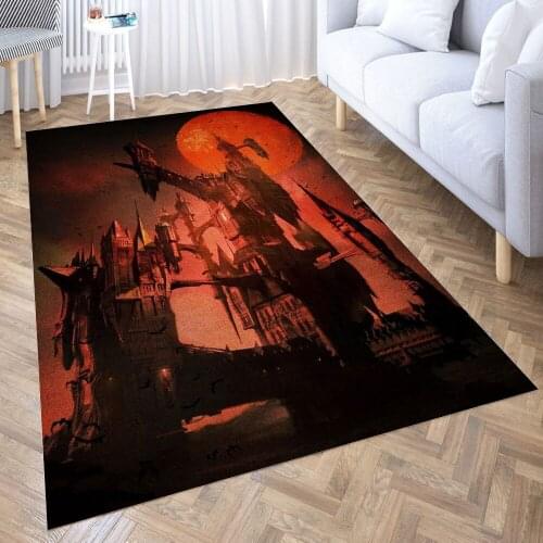 Castlevania Carpet for Living Room 3D Anime Cartoon Rug Gamer Teen Room Bedside Lounge Rug Kids Children Floor Mats