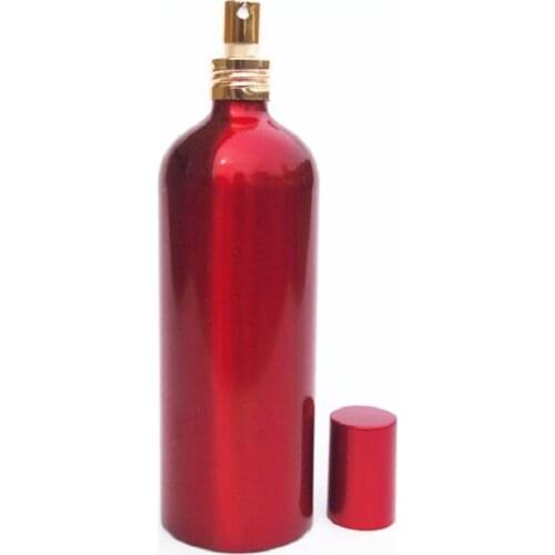 150ml Red Aluminum Spray Bottle Refillable Lotion Pump Bottle Atomizer Toner Watering Pot 200ml Empty Cosmetic Containers Bottle