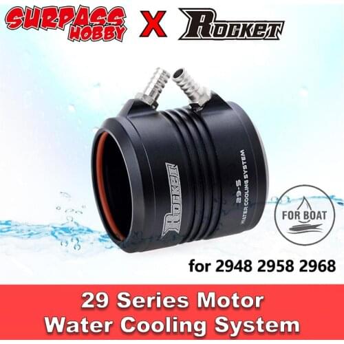Surpass Hobby Rocket Water Cooling System Jacket 29-L 29-S 29 Series Motor for 2948 2958 2968 RC Boat Car Brushless Motor