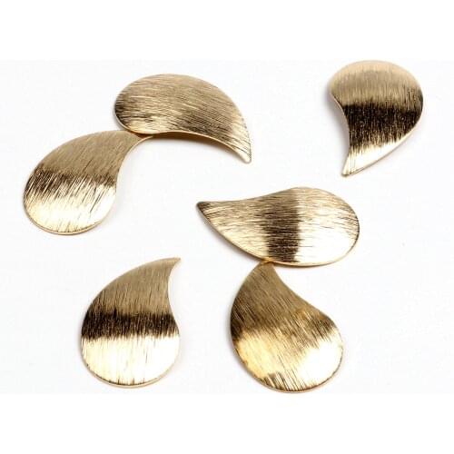 Brass Geometric Charms, Raw Brass Earrings Findings,Raw Brass Pendant,Drop Shaped Earrings Brass Charm,24x14mm-RB1183