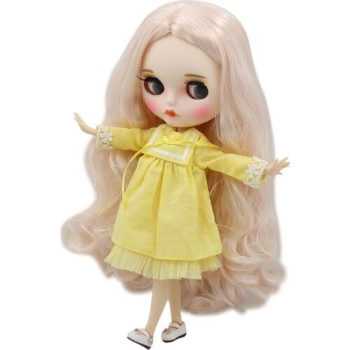 ICY DBS Blyth doll nude joint body 1/6 bjd with white skin and new matte face BL136/2352