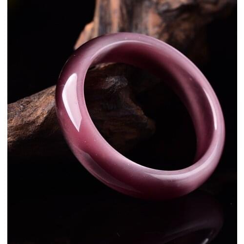 Hot Selling Natural Deep Purple Cat Eye Stone Bangles Lucky for Men Women Crystal Bracelet Jewelry