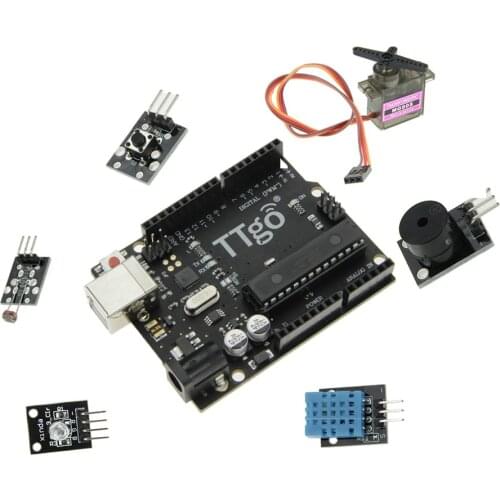 LILYGO® TTGO UNO R3 Starter Kit Microcontroller Development Board ATmega328P Project Module Teaching Suite For Arduino