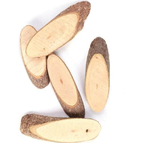 Natural Wood Slices Unfinished Wood Stick Pieces Kit for DIY Crafts Kindergarten