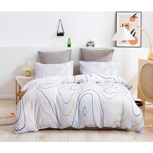 Small Fresh Garden Flower Bedding Set Family Big Bedspread 2-3 Pieces Set of High Quality Yellow Green Red Flower Pattern