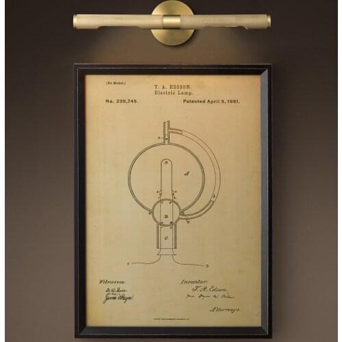 New product all copper handmade pits personalized flashlight pattern brass mirror front lamp wall lamp model room American lamp