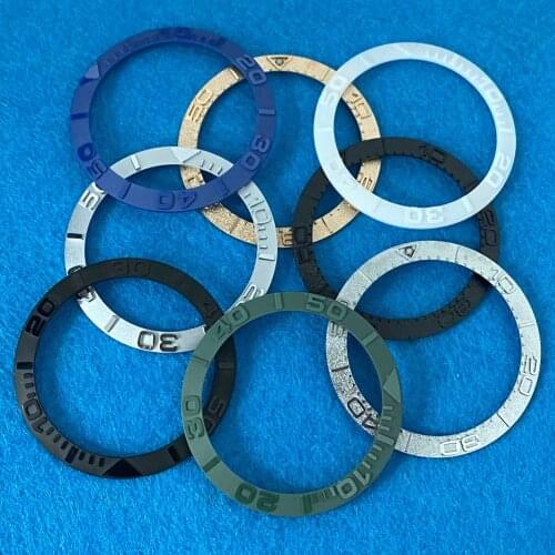 38mm Submarine Convex Watch Bezel suitable for 40mm Watch Case 38mm Ceramic Bezel Inner Diameter 30.5mm