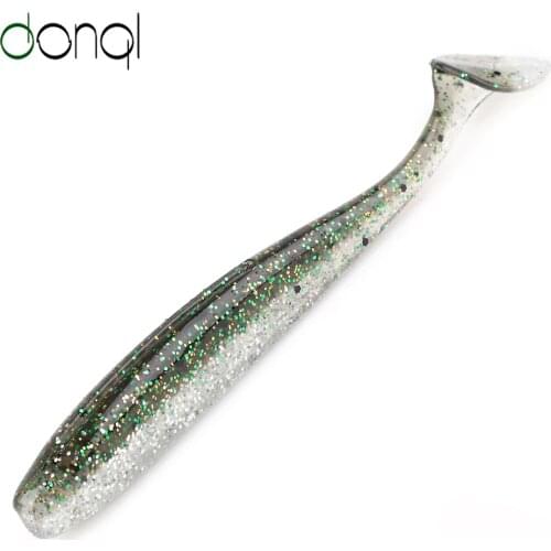 DONQL 10/20Pcs Fishing Lures 50mm 76mm 100mm Silicone Wobblers Artificial Soft Lures Carp Fishing Tackle T Tail worms Fish Baits