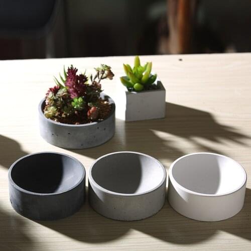 Silicone Mold Furnishings Round Storage Functional Container Molds Cement Multi - Flower Pots Storage Home Moulds No Water Holes