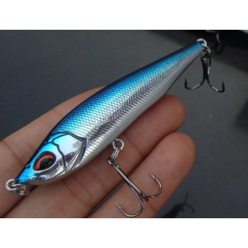 Sinker Pencil Fishing Lure long casting bait-artificial lure 15g/8cm sea bass bait 2PCS