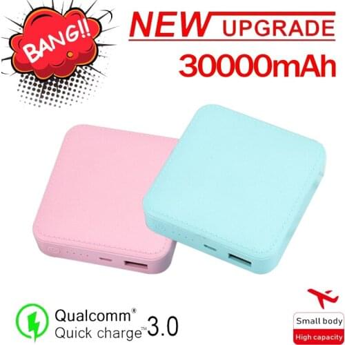 30000mAh Mini Portable Safe Fast Charging PowerBank with LED High Capacity Outdoor Emergency Charging for Xiaomi Iphone Samsung