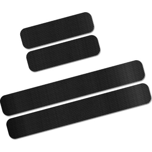 Car Door Sill Strip Carbon Fiber Protection Film Stickers Cover For HYUNDAI Solaris ix25 CRETA VERNA ELANTRA i30 SONATA ix35