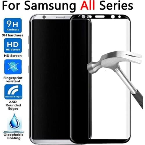 Protective Glass Case For Samsung Note 8 9 S9 S8 Plus S7 S6 Edge Tempered Glas Screen Protector Galaxy Not S 9 8 7 6 note9 note8