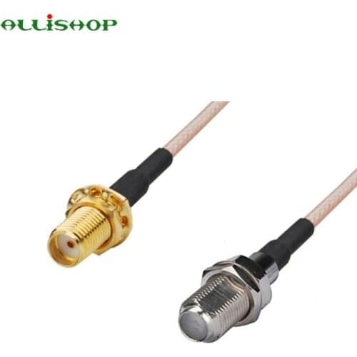 2 pieces 0-6Ghz Extension SMA connector to F female socket jack adapter RG316 cable 30CM for wifi antenna ALLiSHOP