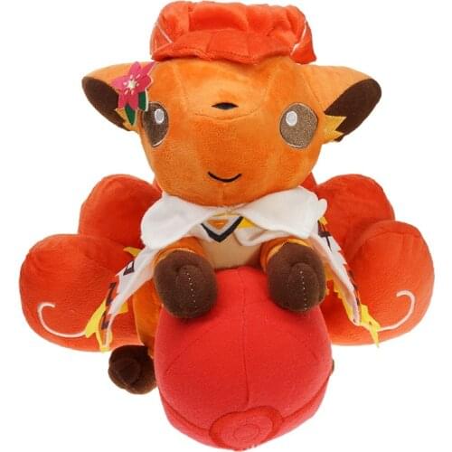 25CM KAWAII Pokmon Anime Movie Series Vulpixt Pokmon Plush Toy Pillow Ornaments BABY Boy Girl Gift