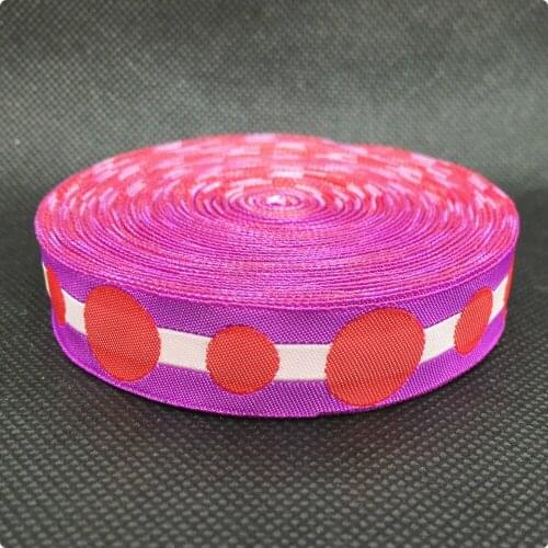 5/8" 16mmX10yards/lot Zakka handmade accessories Cartoon ribbon laciness Jacquard Ribbon with multicolour dot ZERZEEMOOY