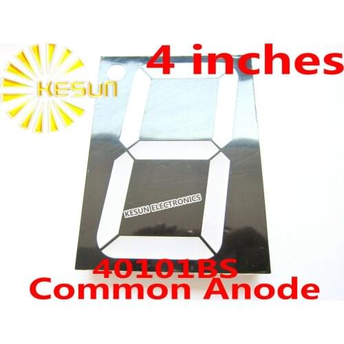 FREE SHIPPING 2PCS x 4 inches Red 40101BS 40101AS Common Anode/Cathode Single Digital Tube LED Display Module