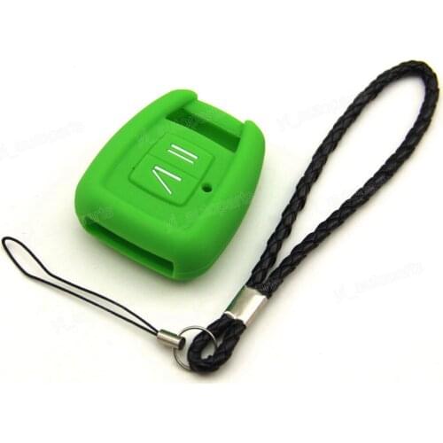 Green Silicone Case Cover For Opel Combo Astra Vectra Zafira Remote Key Frontera Corsa OMEGA Monza