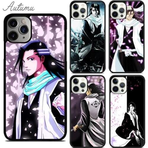 Byakuya Kuchiki BLEACH Anime Phone Case for iPhone 11 12 Pro Max mini X XR XS SE 2020 5 6S 7 8 Plus Galaxy S8 S9 S10 Cover shell