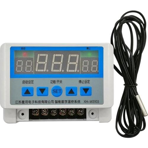 220V 12V Digital Thermostat 30A Temperature Controller Temperature Control Switch Wall Hanging max 6600W With probe