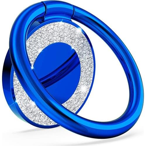 360 Degree Finger Ring Holder Popular Magnet Phone Holder For iPhone 12 11 X Bling Metal Finger Ring Grip for Magnetic Car Mount