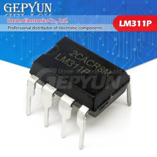 10PCS LM311P DIP8 LM311 DIP 311P DIP-8 DIFFERENTIAL COMPARATORS WITH STROBES new and original IC