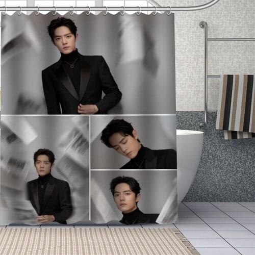 Singer Actor Sean Xiao Shower Curtains Waterproof Fabric Bathroom Decoration Supply Washable Shower Curtain With Bath And Shower