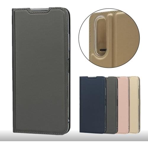 Magnetic adsorption Fitted Case for Sony Xperia 5 II Phone Bag Case Flip Cover Case Ultra-thin Matte Touch