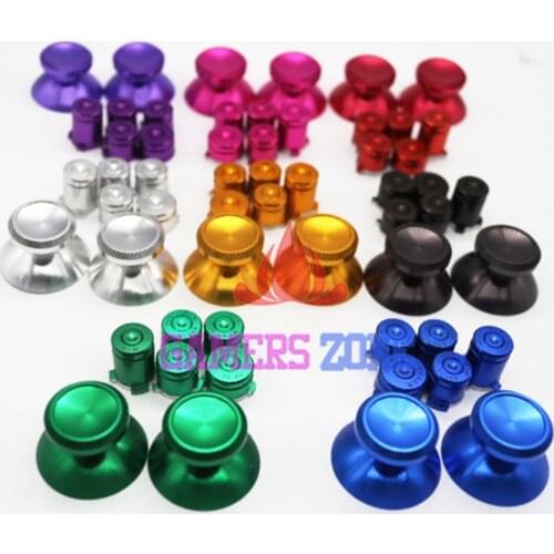 Metal ABXY Guide Thumbsticks Bullets Replacements for Xbox One Controller Multicolor to Choose