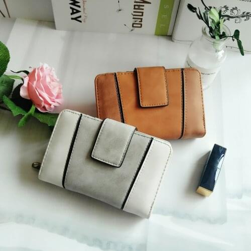 AFKOMST Fashion Women Wallet Long Solid Patchwork Casual Design Lady Coin Pocket Card Holder Purses Money Bag Cluth VKP1532