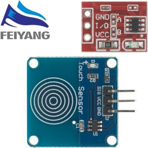 10pcs TTP223 Touch Key Switch Module Touching Button Self-Locking/No-Locking Capacitive Switches Single Channel Reconstruction