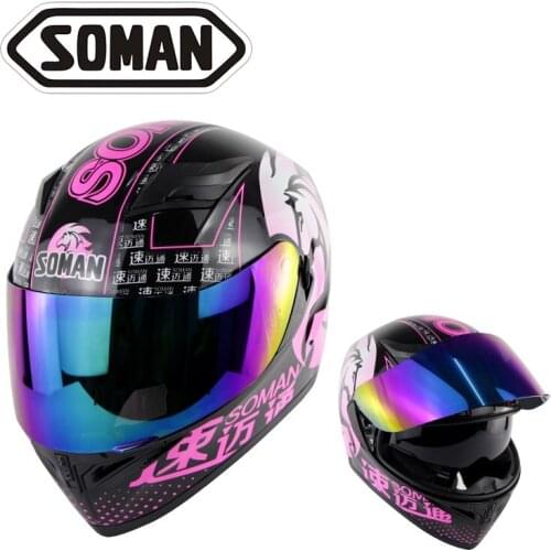 DOT ECE Motorcycle double lens full face helmet racing helmet riding off-road helmets outdoor skiing helmets
